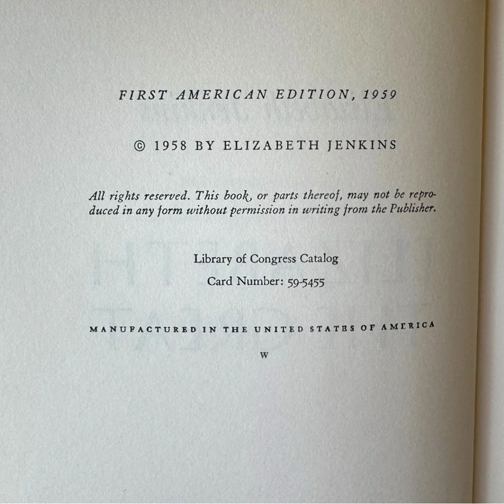 Elizabeth the Great by Elizabeth Jenkins | 1959 | Vintage Hardcover Biography